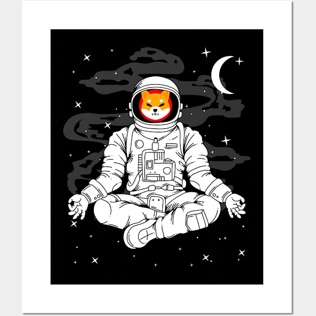 Astronaut Yoga Shiba Inu Coin To The Moon Shib Army Crypto Token Cryptocurrency Blockchain Wallet Birthday Gift For Men Women Kids Wall Art by Thingking About